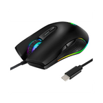 Souris gaming USB-C Hub RGB GEAR4PC avec 4 modes et résolution 3200 DPI