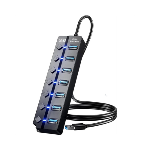 Hub USB multifonction GEAR4PC 4/7 ports pour PC gaming