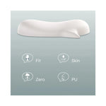 Pochette anti-fatigue silicium blanc pour PC vue de face