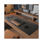 Vue latérale du tapis de souris anti-dérapant en feutre laineuxVue latérale du tapis de souris anti-dérapant en feutre lai...