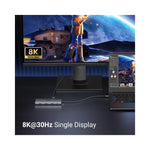 Vue arrière du dock USB-C montrant les ports HDMI et Ethernet