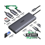 Docking station USB-C GEAR4PC 8K 4K avec ports multiples et chargeur rapide