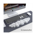 Repos poignet HRUEDA en cuir anti-dérapant pour souris gaming_vue avant