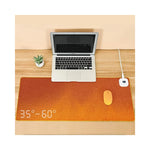 Souris gaming chauffante noire avec base anti-dérapage_vue arrière