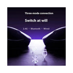 Souris gaming BlazingSky U2 PAW3950 vue de profil sans fil triple mode RGB