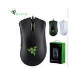 Souris gaming Razer DeathAdder vue de profil avec 5 boutons programmables