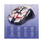 Souris gaming Redragon M612AK PRO vue sous différents angles avec éclairage RGB