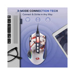 Souris gaming Redragon M612AK PRO RGB noire et rouge avec des LED RGB et des boutons programmables