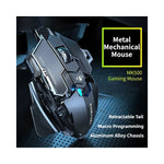 Souris gaming RGB filaire avec résolution 12800DPI et fonctions ergonomiques programmables