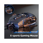 Souris gaming RGB filaire avec 8 boutons programmables et résolution 12800DPI