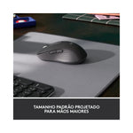 Souris sans fil Logitech M650L Bluetooth silencieuse vue de face