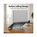 Support pliant en aluminium pour PC portable, vue arrière ajustable