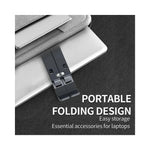 Support pliable en aluminium pour PC portable, vue arrière ajustable