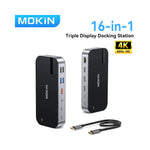 Vue arrière du hub USB-C montrant les ports et connecteursVue arrière du hub USB-C avec ports multiples