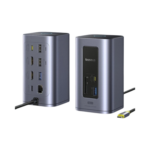 Station daccueil USB C Hub HDMI 4K PD 100W pour PC GEAR4PC multifonctionnel