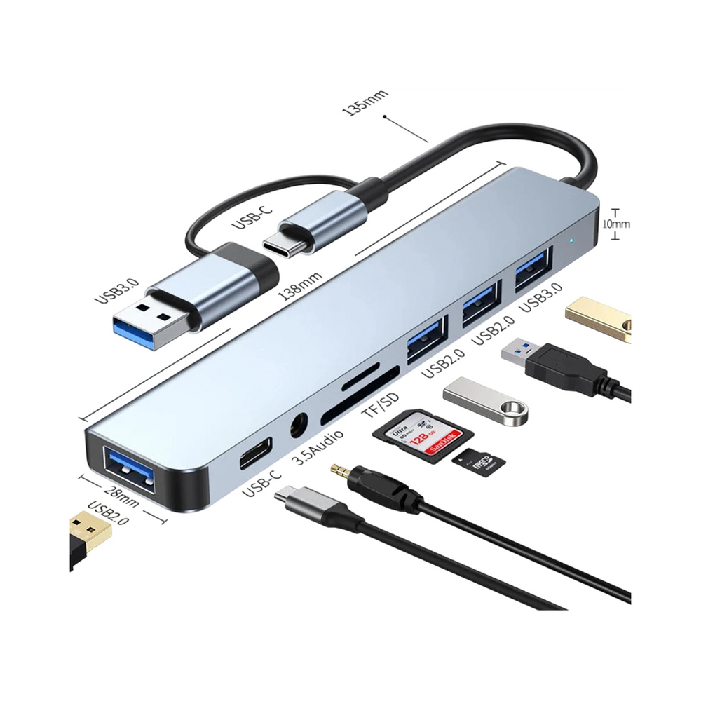 Station d'accueil USB Type-C 8 en 1 pour PC GEAR4PC hautement performante -  - Gear4PC