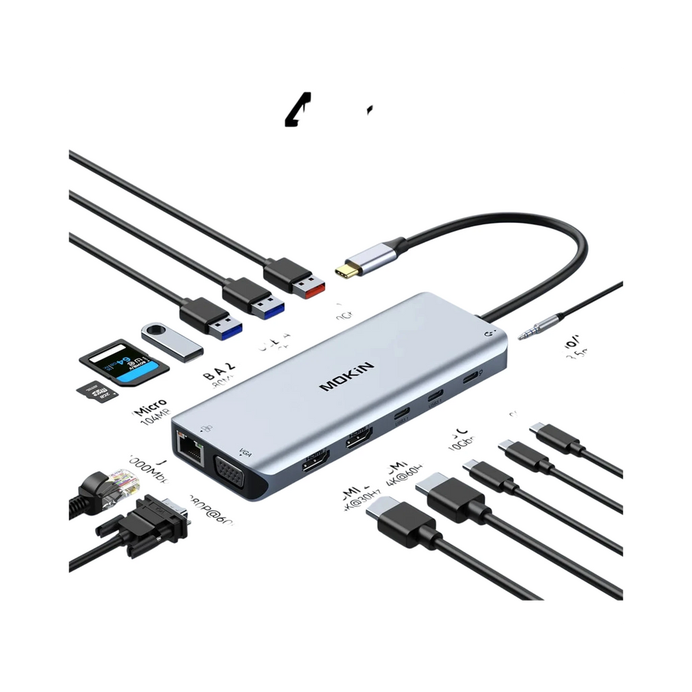 Station dock USB C GEAR4PC HDMI 4K VGA 3 USB SDstation-dock-usb-c-gear4pchromi-vga-usb-sd -  - Gear4PC