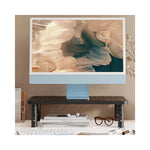 Support d'écran ajustable vu de côté montrant les réglages d'inclinaison et de hauteur pour ordinateur portable