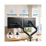 Support double écran rotatif 360° vue arrière