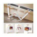 Support double écran rotatif 13-32 pouces vue frontale