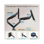 Support mural VESA 100x100 vue arrière ajustable GEAR4PC