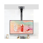 Support TV BEISHI pivotant vu du dessus montrant la fixation plafond