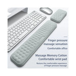 Support poignet ergonomique KPTE vue de face avec accoudoir ajustable