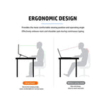 Support portable GEAR4PC pour PC et tablette vu de profil, 2 unités/set