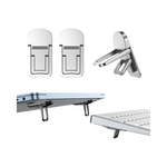 Support portable pour PC et tablette à 2 unités set en forme ergonomique