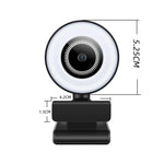 Webcam AEVYVKV 8MP Full HD en vue frontale avec micro inclus