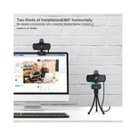 Webcam FIFINE K420 HD noire sur tripode avec micro