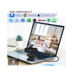 Webcam FIFINE K420 HD micro tripode USB pour PC gaming noir