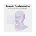 Webcam faciale GEAR4PC USB qualité supérieure vue frontale